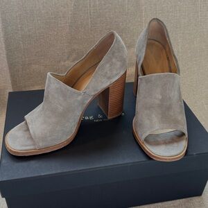 Rag & Bone Myra Heel in Cement Suede